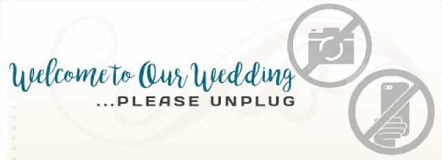 Unplugged weddings